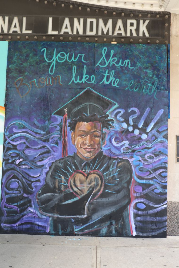 Columbus Protest Art for George Floyd and Black Lives Matter