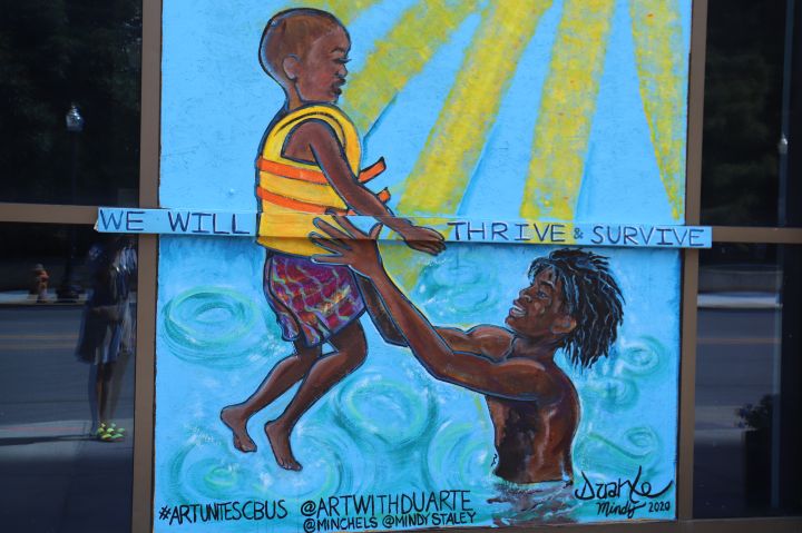Columbus Protest Art for George Floyd and Black Lives Matter