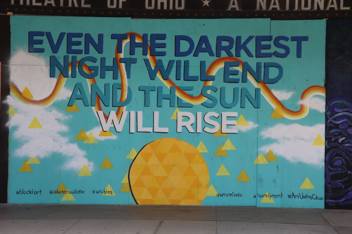 Columbus Protest Art for George Floyd