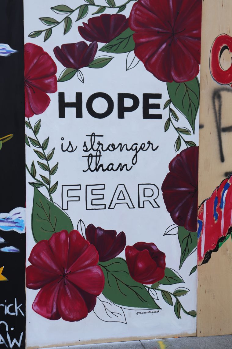 Columbus Protest Art for George Floyd and Black Lives Matter