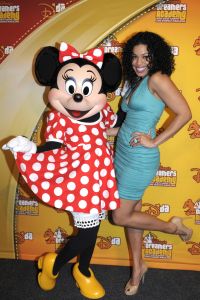 Jordin Sparks Visits Minnie Mouse At Walt Disney World