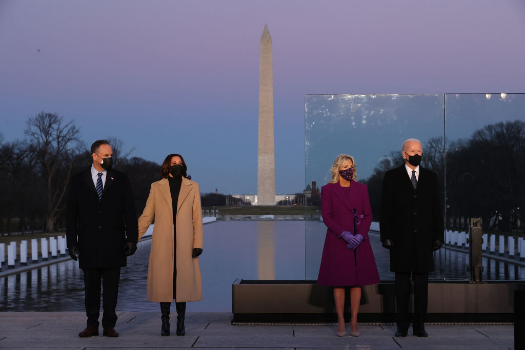 COVID-19 Memorial Service Held In Washington On The Eve Of Biden's Inauguration