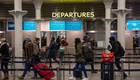 Travellers arrive for Eurostar to Paris