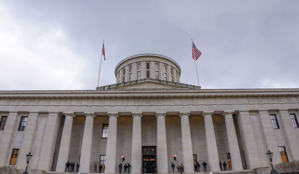 Armed Protests Threat At The Ohio Statehouse Capitol Building