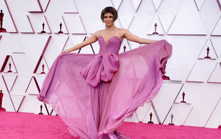 Halle Berry in Dolce and Gabana