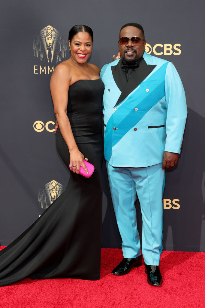 All the Lewks & Hot Mess from the 2021 Emmy Red Carpet: Lorna Wells and Cedrick the Entertainer