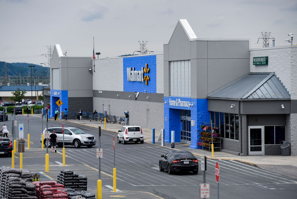 Walmart Supercenter Store Exterior In Pennsylvania