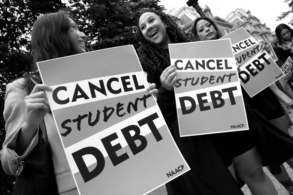 Student Loan Borrowers Gather To Tell President Biden To Cancel Student Debt