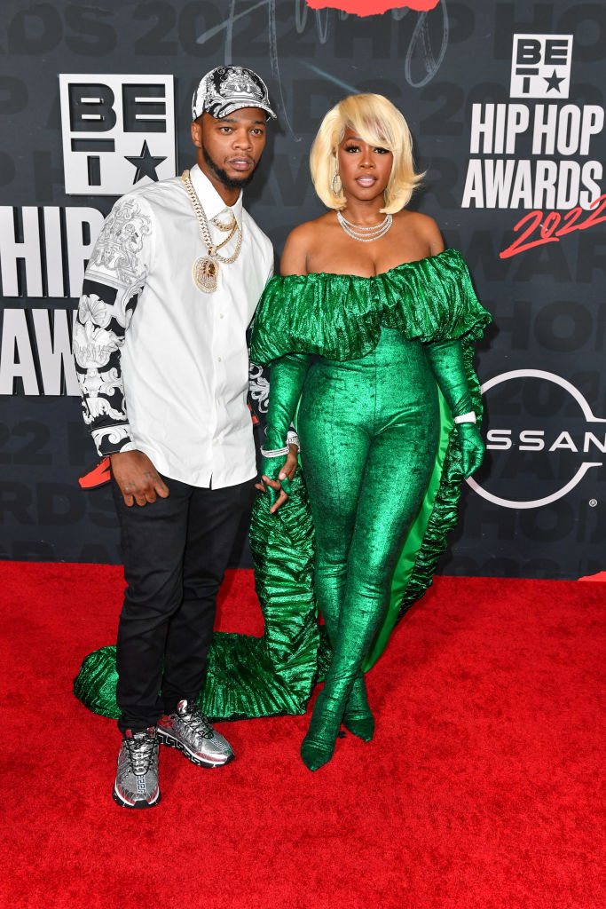 Papoose and Remy Ma wearing custom Danthony Designz