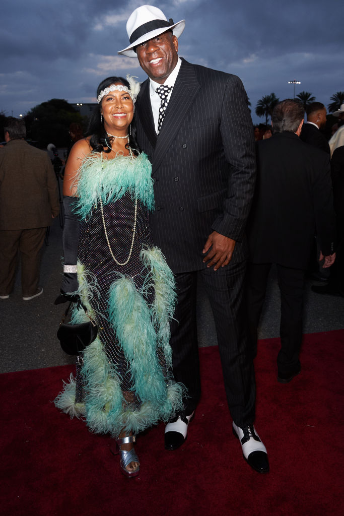 Cookie Johnson and Magic Johnson
