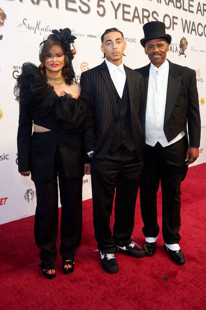 Tina Knowles Lawson, Daniel Julez J. Smith Jr. and Richard Lawson