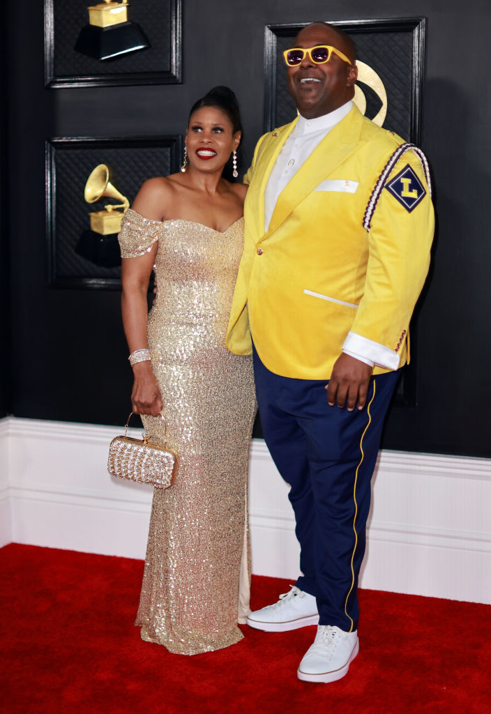 Sean Ardoin and guest at the 65th GRAMMY AWARDS