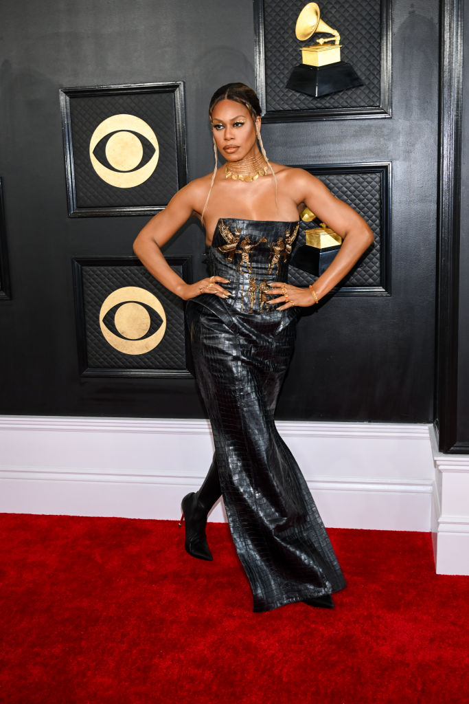 Laverne Cox at the 65th GRAMMY AWARDS