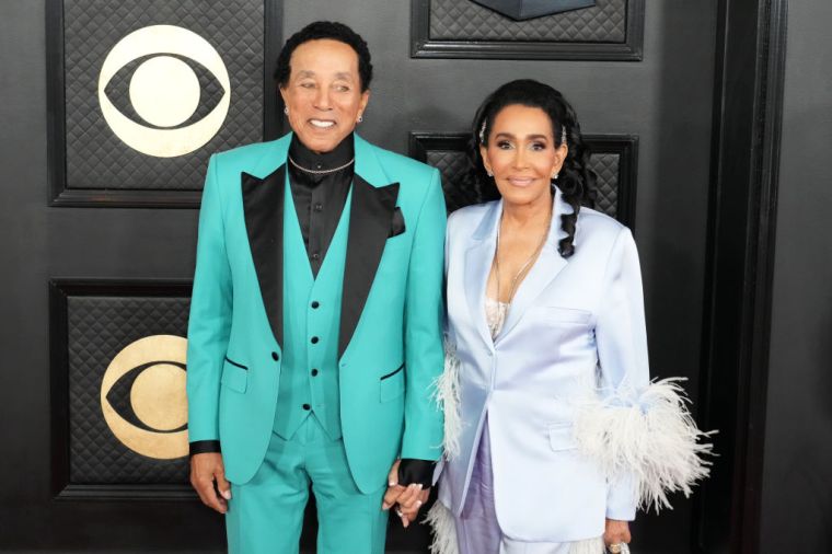 Smokey Robinson and Frances Robinson at the 65th GRAMMY AWARDS