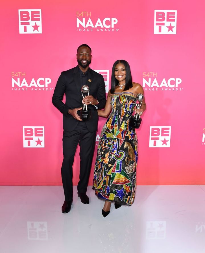 The Best and Worst Fashion from the 54th NAACP Image Awards: Dwayne Wade & Gabrielle Union
