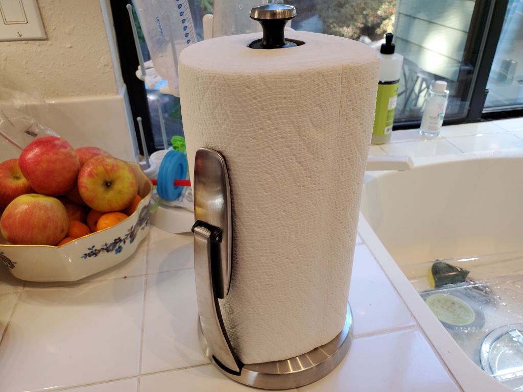 Paper Towels In OXO Holder