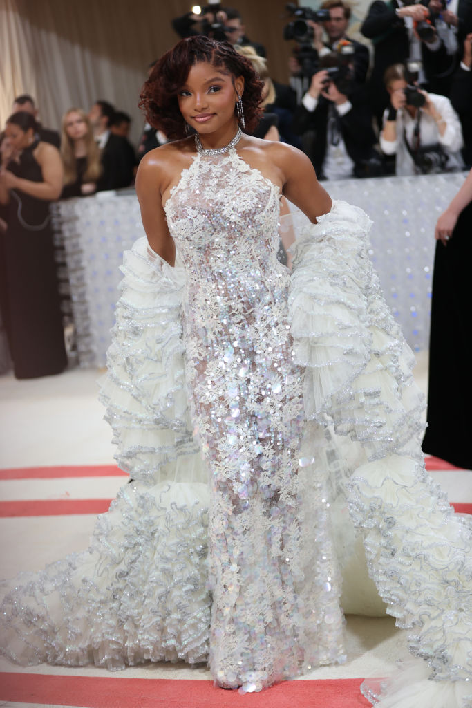 Halle Bailey at The 2023 Met Gala Celebrating "Karl Lagerfeld: A Line Of Beauty"