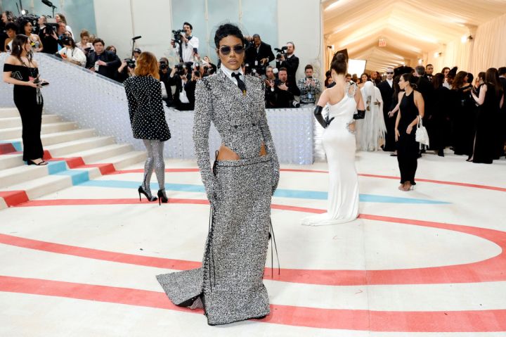 Teyanna Taylor at The 2023 Met Gala Celebrating "Karl Lagerfeld: A Line Of Beauty"