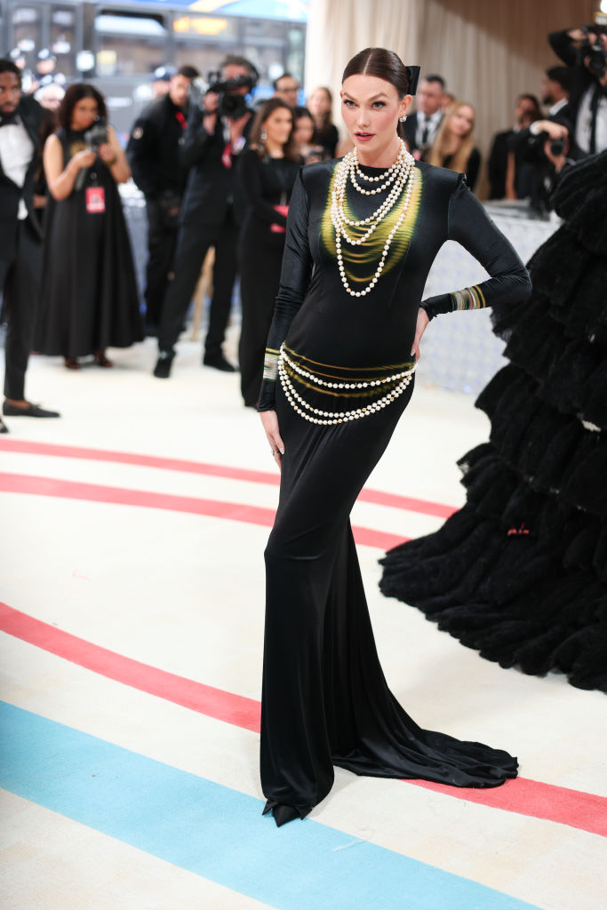 Karlie Kloss at The 2023 Met Gala Celebrating "Karl Lagerfeld: A Line Of Beauty"