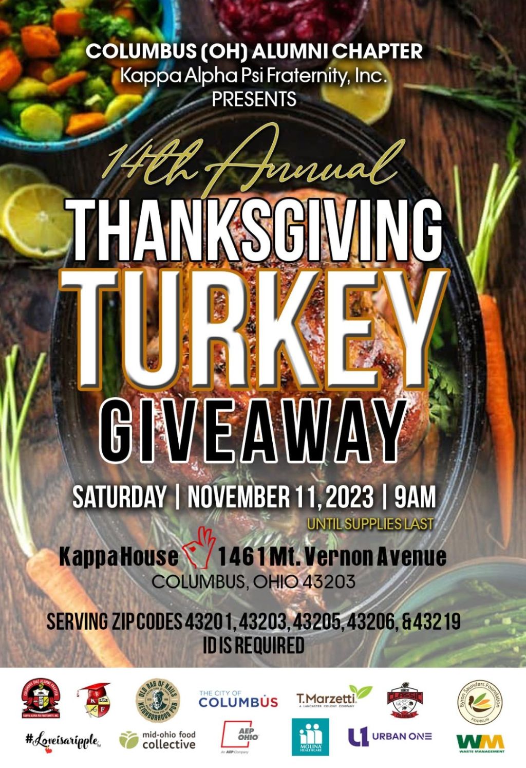 Kappa Alpha Psi 14th Annual Turkey Giveaway