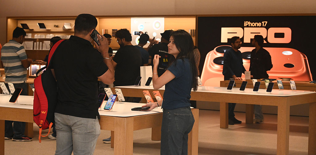 Long Queues At Apple Store For iPhone 17 Launch In Delhi