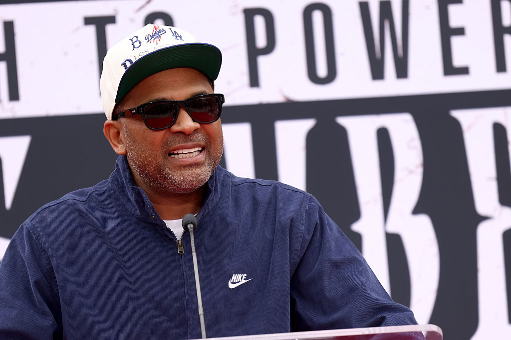 Ice Cube Hand And Footprint In Cement Ceremony At TCL Chinese Theater