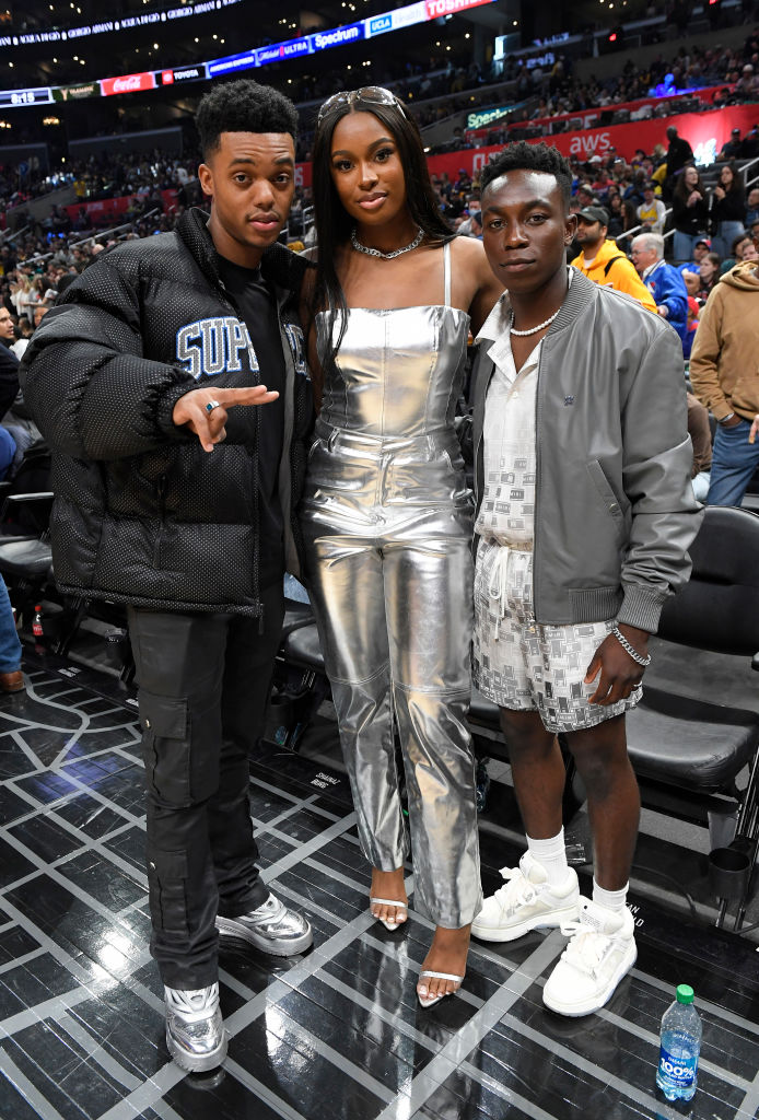 Celebrities At The Los Angeles Clippers Game