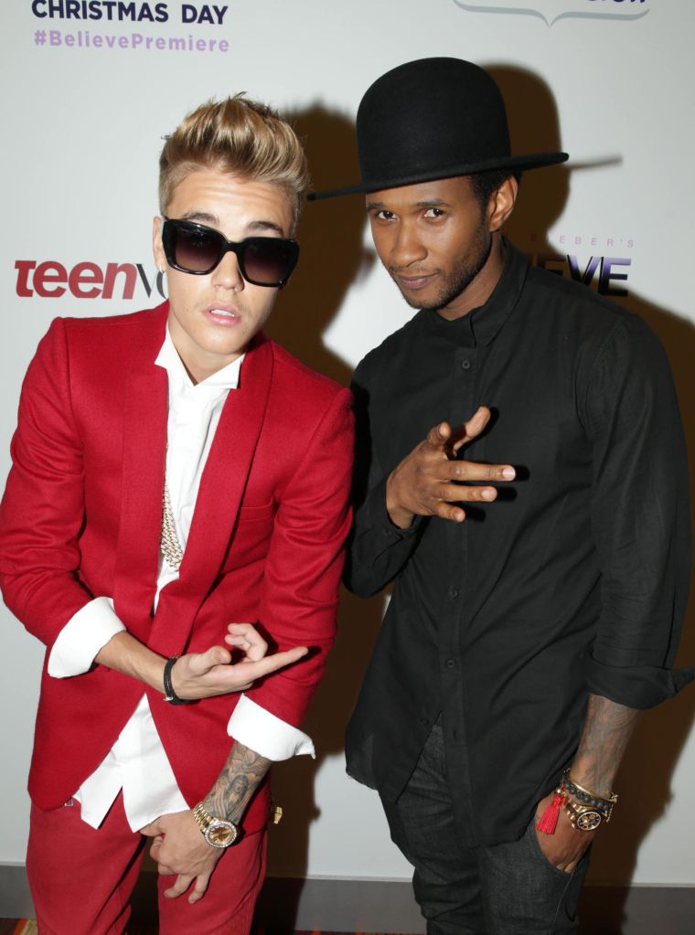 Justin Bieber, Usher Raymond