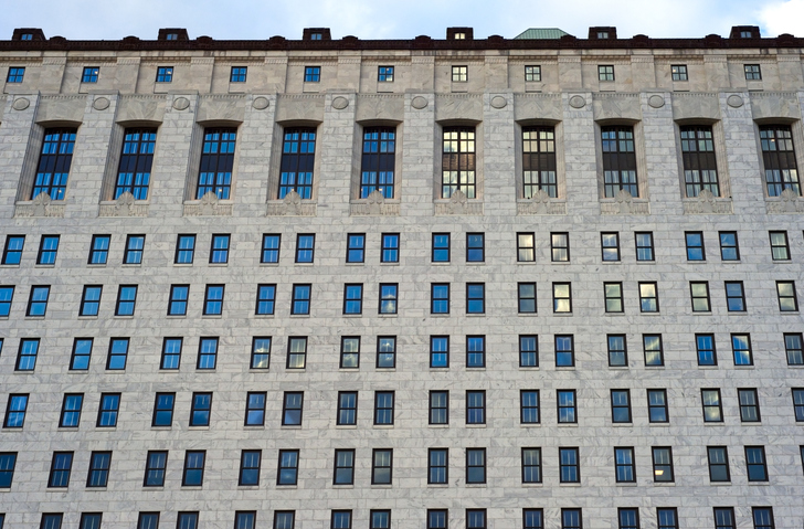 Imposing bulding facade